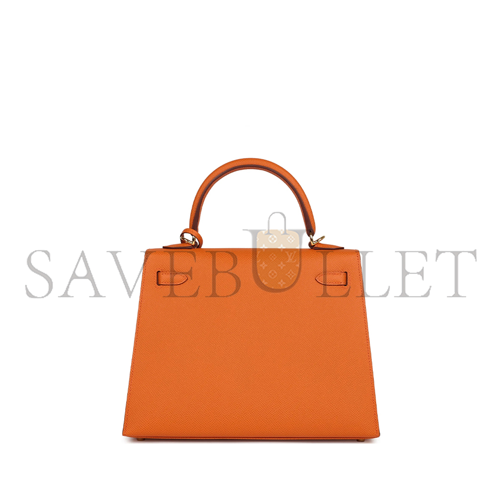 H**mes master kelly 25 orange epsom (25*17*7cm)